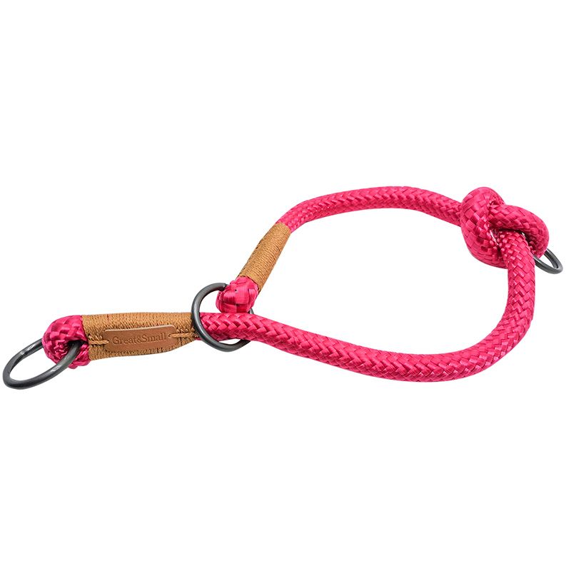 Ошейник для собак Great&Small Rope 9х450мм розовый ошейник для собак great