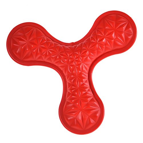 Игрушка для собак Foxie Фрисби треугольный 16см TПР красный игрушка для собак фрисби 2в1 диск