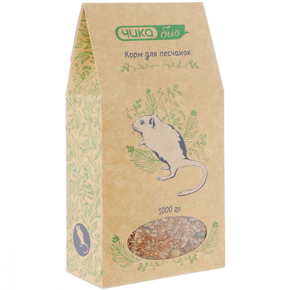 Корм для грызунов ЧИКА БИО Смесь для песчанок сух. 1кг