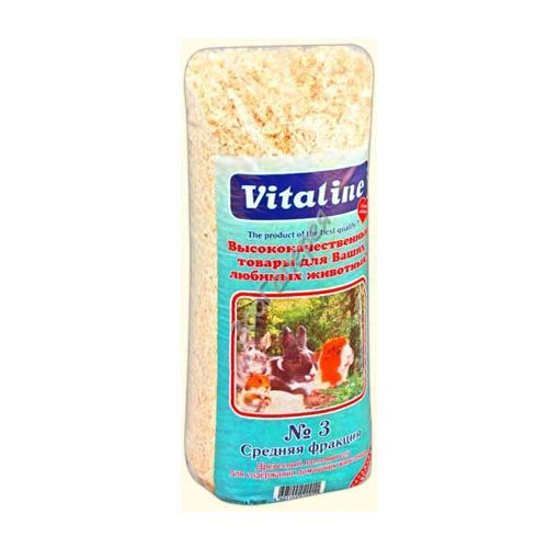 vitaline опилки крупная 5 фракция для грызунов 14 7л 6 шт Опилки для грызунов VITALINE №3 14,7л средние