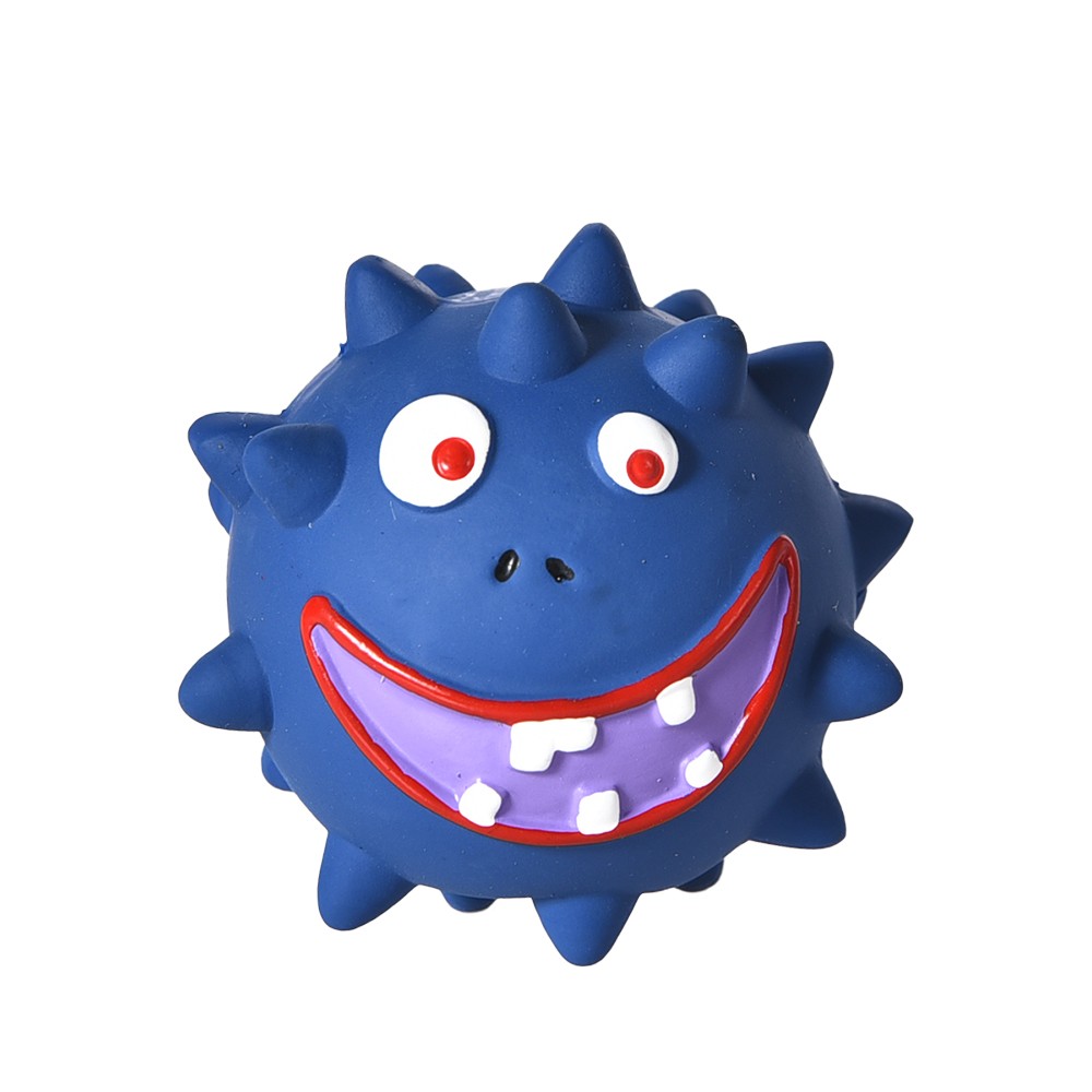 Игрушка для собак Foxie Funny monster 7x7см латекс синий