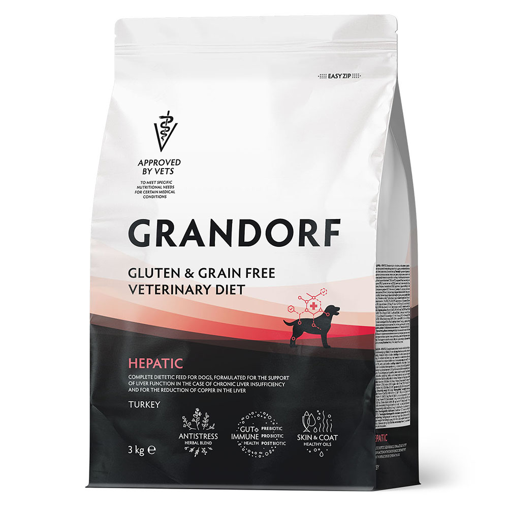 Корм для собак GRANDORF VET ERINARY DIET Dog Hepatic сух. 3кг