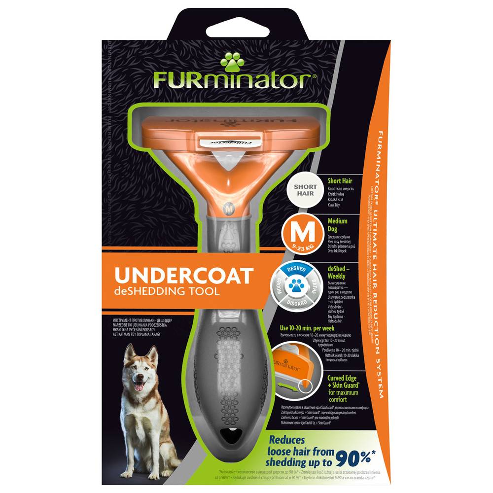 Фурминатор FURminator M для средних собак с короткой шерстью