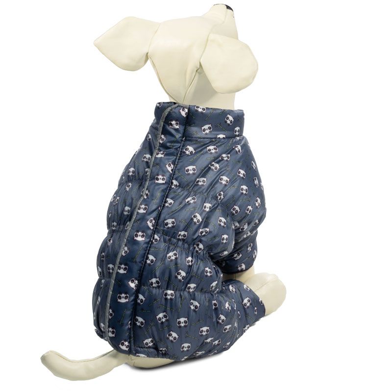 Комбинезон для собак TRIOL зимний с молнией на спине Панда L, размер 35см свитер triol панда для собак l 35см зеленый