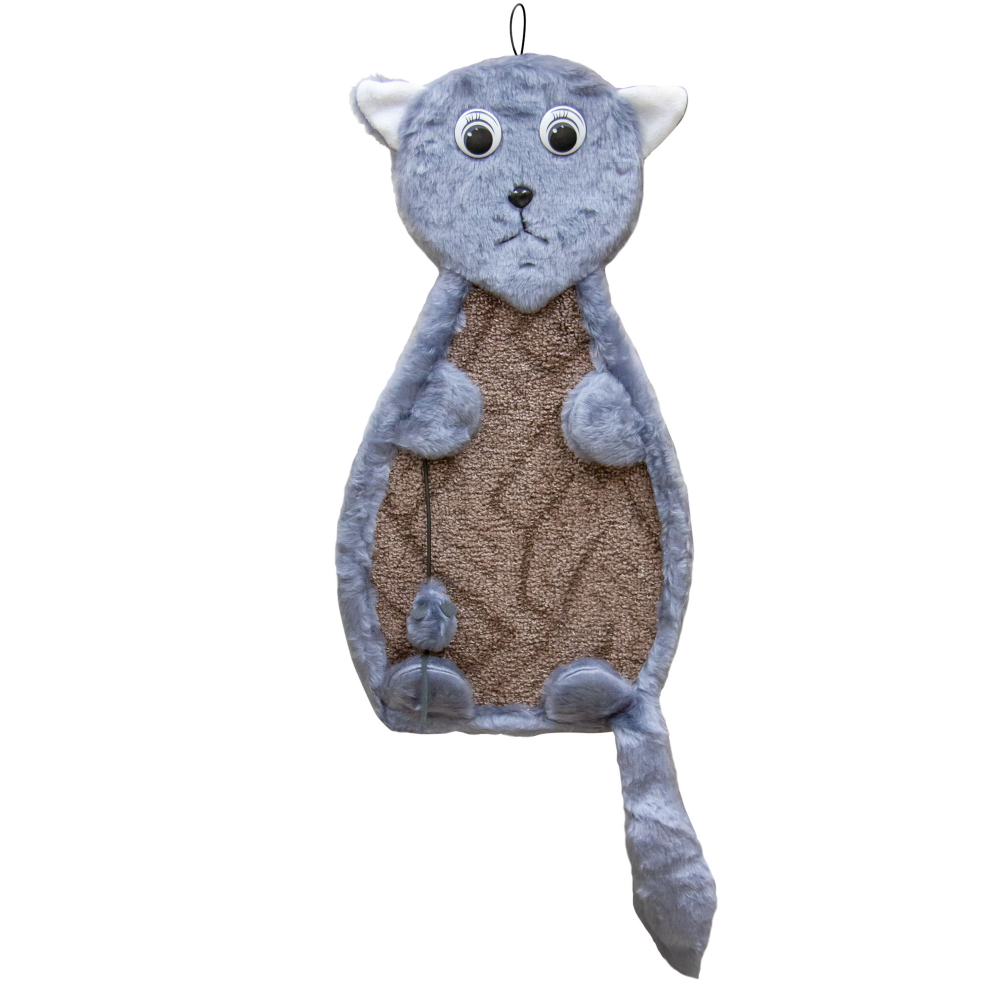Когтеточка для кошек Foxie Котик плоская 53х29х3см ковролин