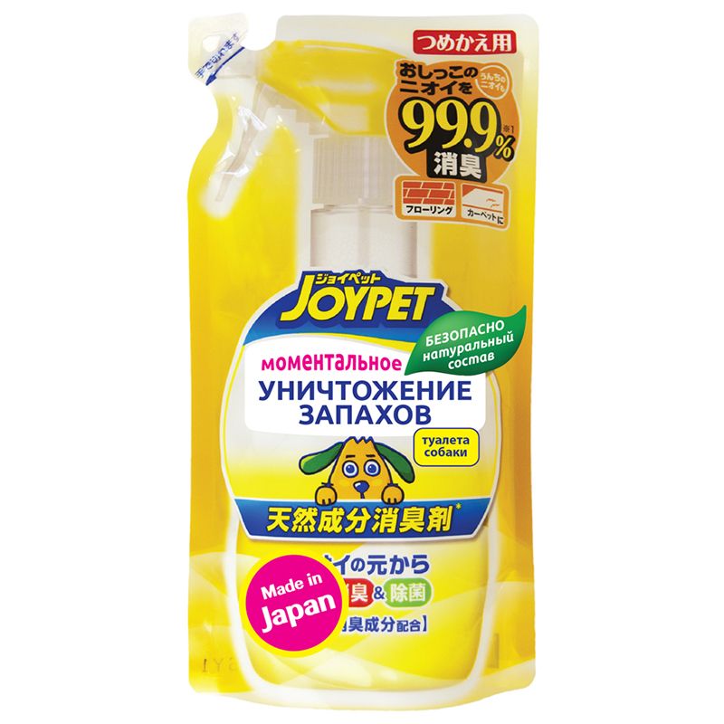 Спрей для собак Japan Premium Pet уничтожитель меток и сильных запахов, сменный блок 270мл