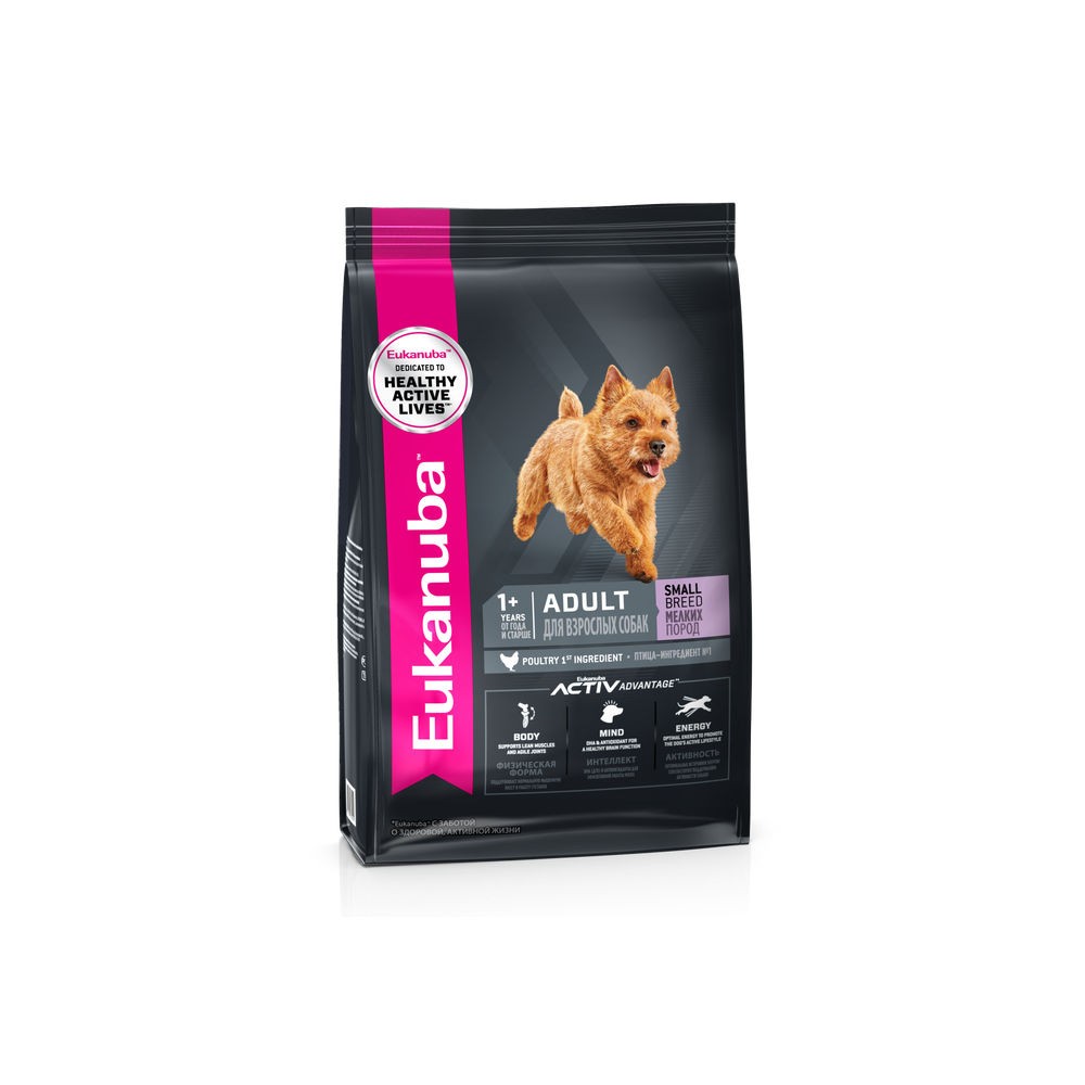 Корм для собак Eukanuba для мелких пород сух 800г 734₽