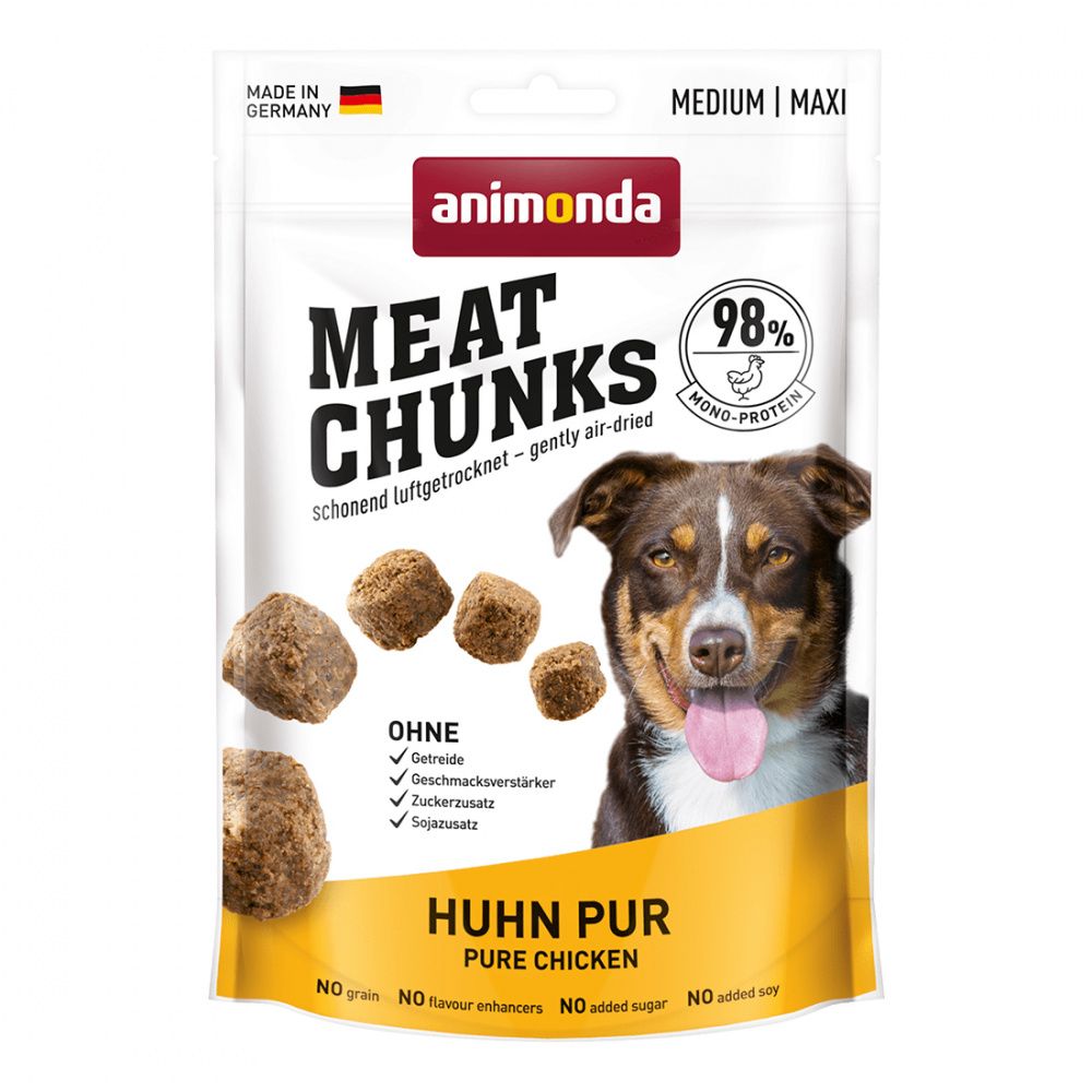 Лакомство для собак Animonda Meat Chunks Pure Chicken мясные кусочки, курица 80г