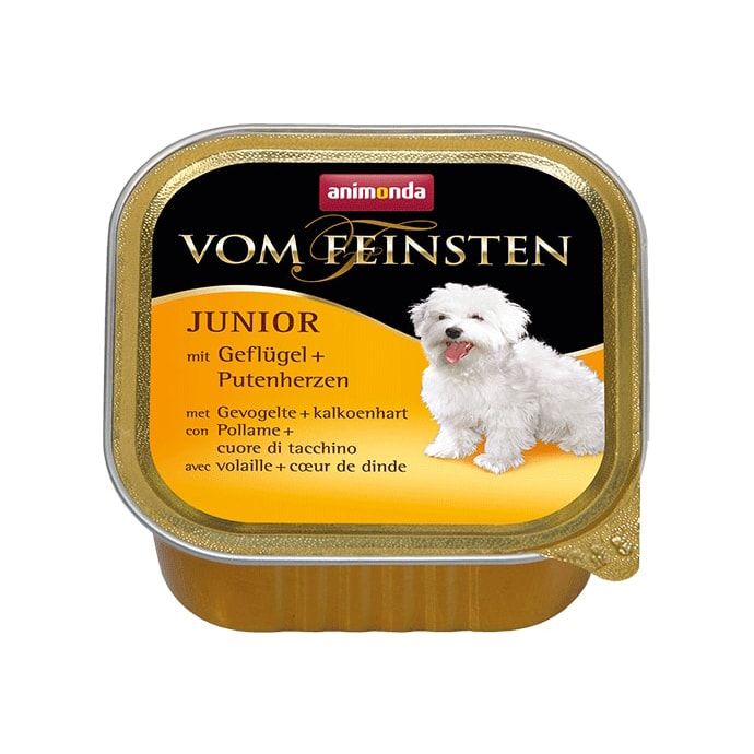 Корм для щенков Animonda Vom Feinsten птица, сердце индейки конс. 150г