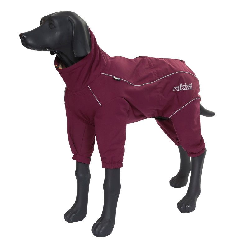 Комбинезон для собак RUKKA Thermal утепленный бордовый, размер 30 M комбинезон для собак rukka thermal overall черный 40см