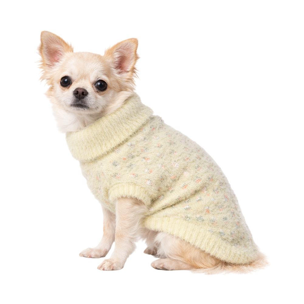 Свитер для собак Foxie Fluffy cloud белый р. S (длина спины 30см, обхват груди 38-45см)