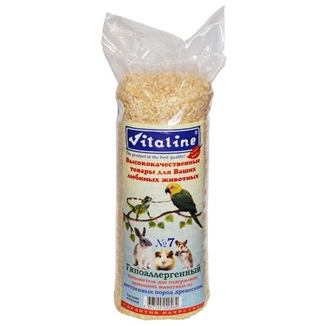 Опилки для грызунов VITALINE №7 гипоаллергенные лиственные 14,7л