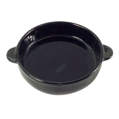 Миска для животных Foxie Сковородка черная керамическая 19,5х15х5,4 см 320мл