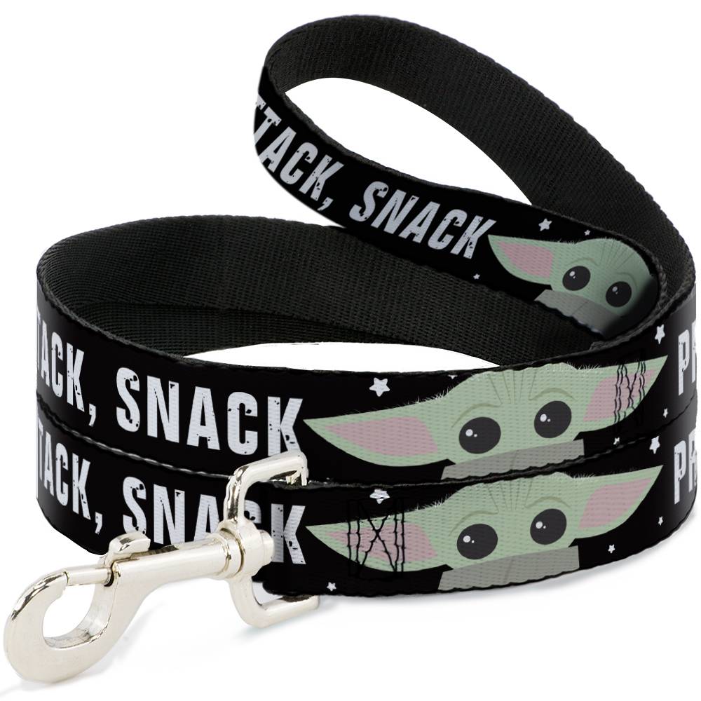 Поводок для собак Buckle-Down Звездные войны Малыш Йода Protect Attack Snack черный 120см цена и фото