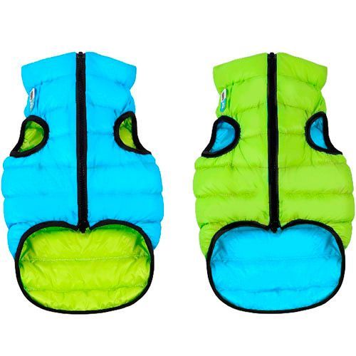 Куртка для собак AiryVest двухсторонняя размер S 40 см салатово-голубая