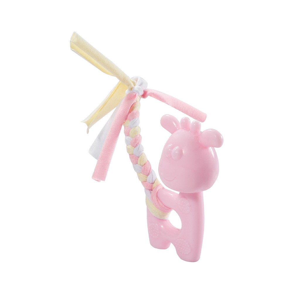 Игрушка для щенков TRIOL Puppy Олененок, розовый, термопластичная резина 185мм