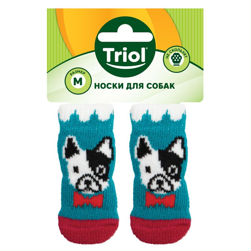 Носки для собак TRIOL Собачка, размер XL носки для собак triol с птицами размер xl