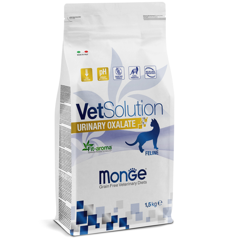 Корм для кошек Monge VetSolution Urinary Oxalate при МКБ оксалатного типа сух 15кг 3179₽