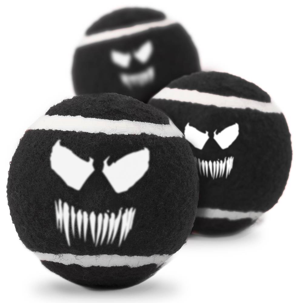 Игрушка для собак Buckle-Down Веном Теннисные мячики чёрный nobby игрушка для собак мячики мордашки