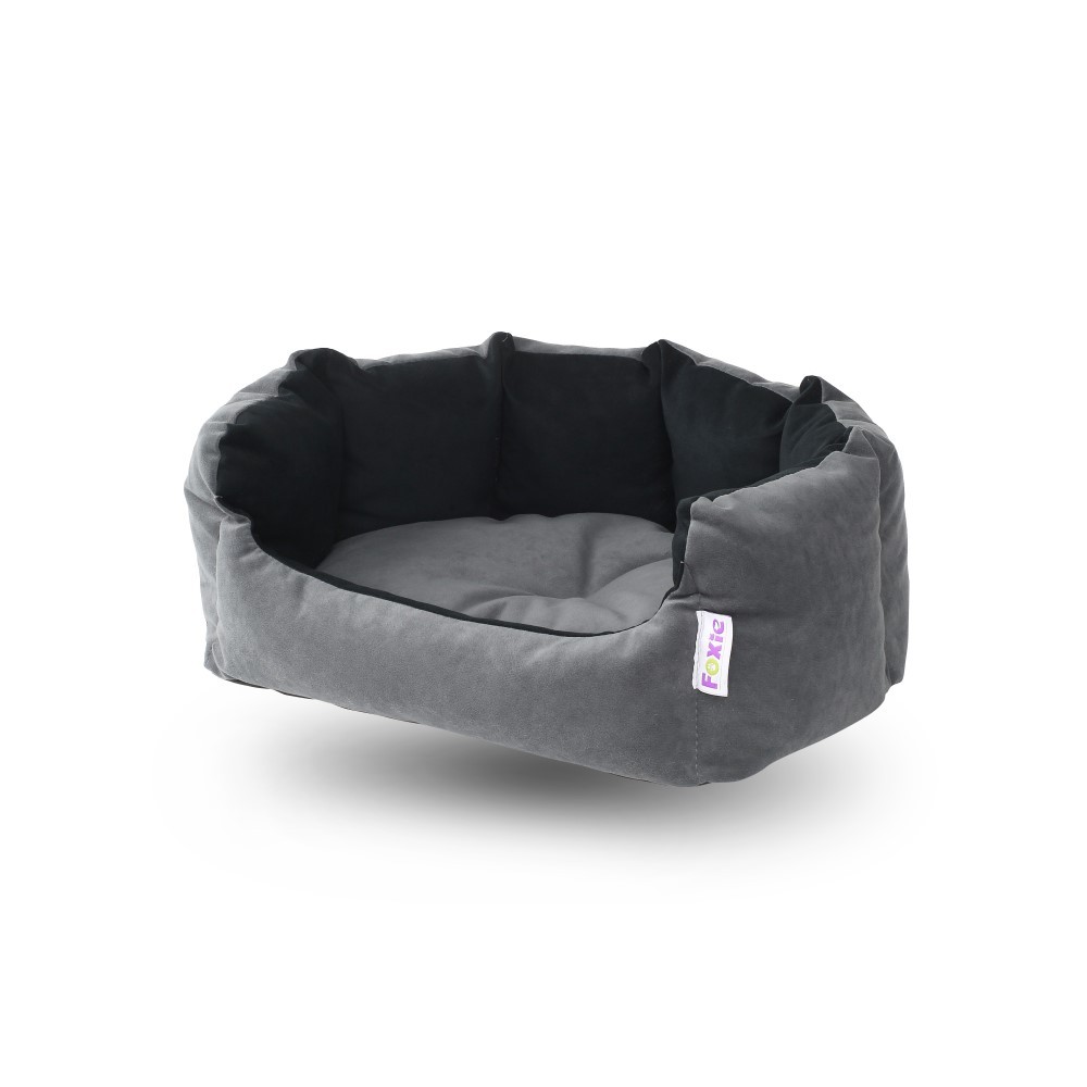 цена Лежак для животных Foxie Comfort Shell 43x36см серый