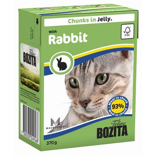Корм для кошек BOZITA Кусочки в желе с кроликом конс.370г