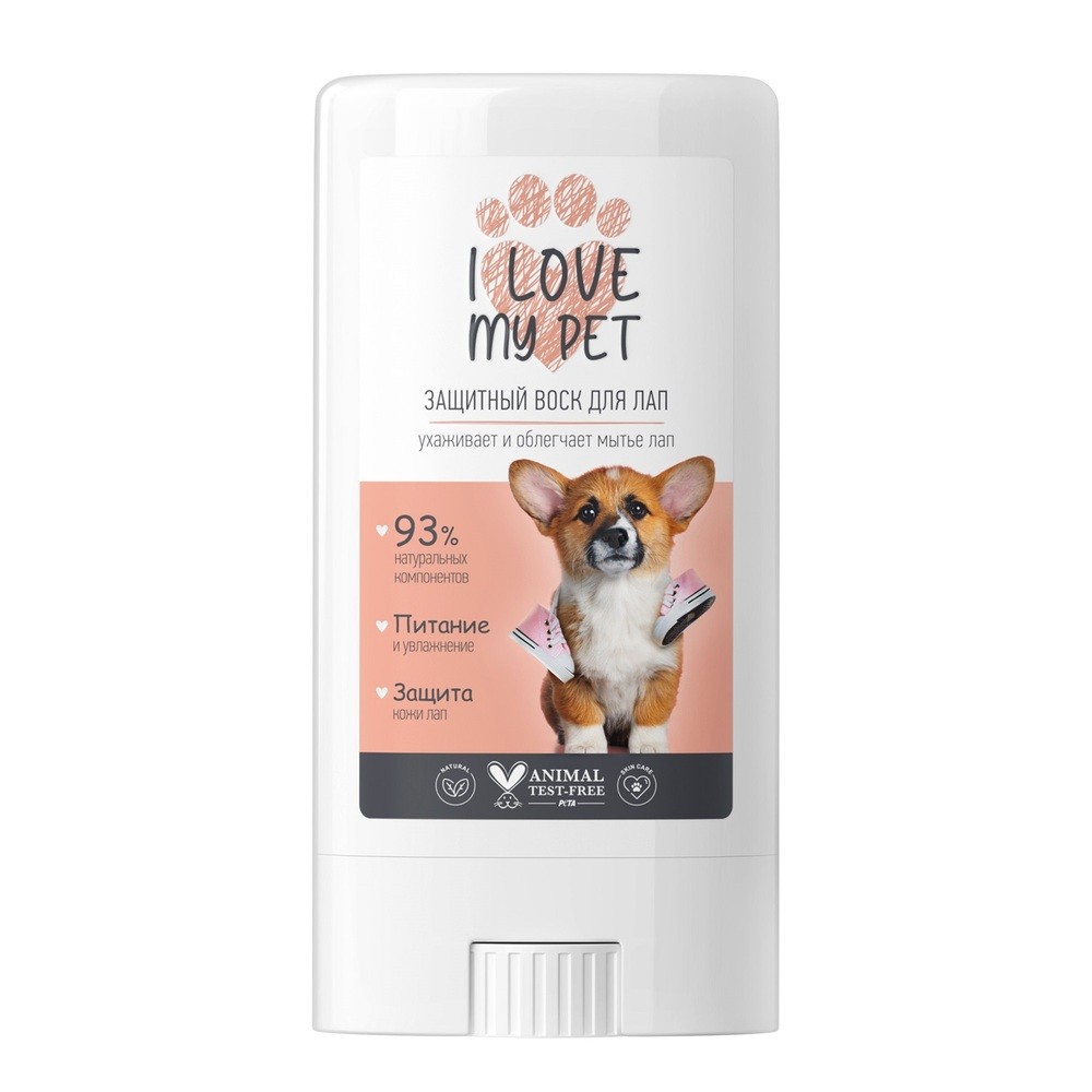 Воск I LOVE MY PET защитный для лап стик 15мл 688₽