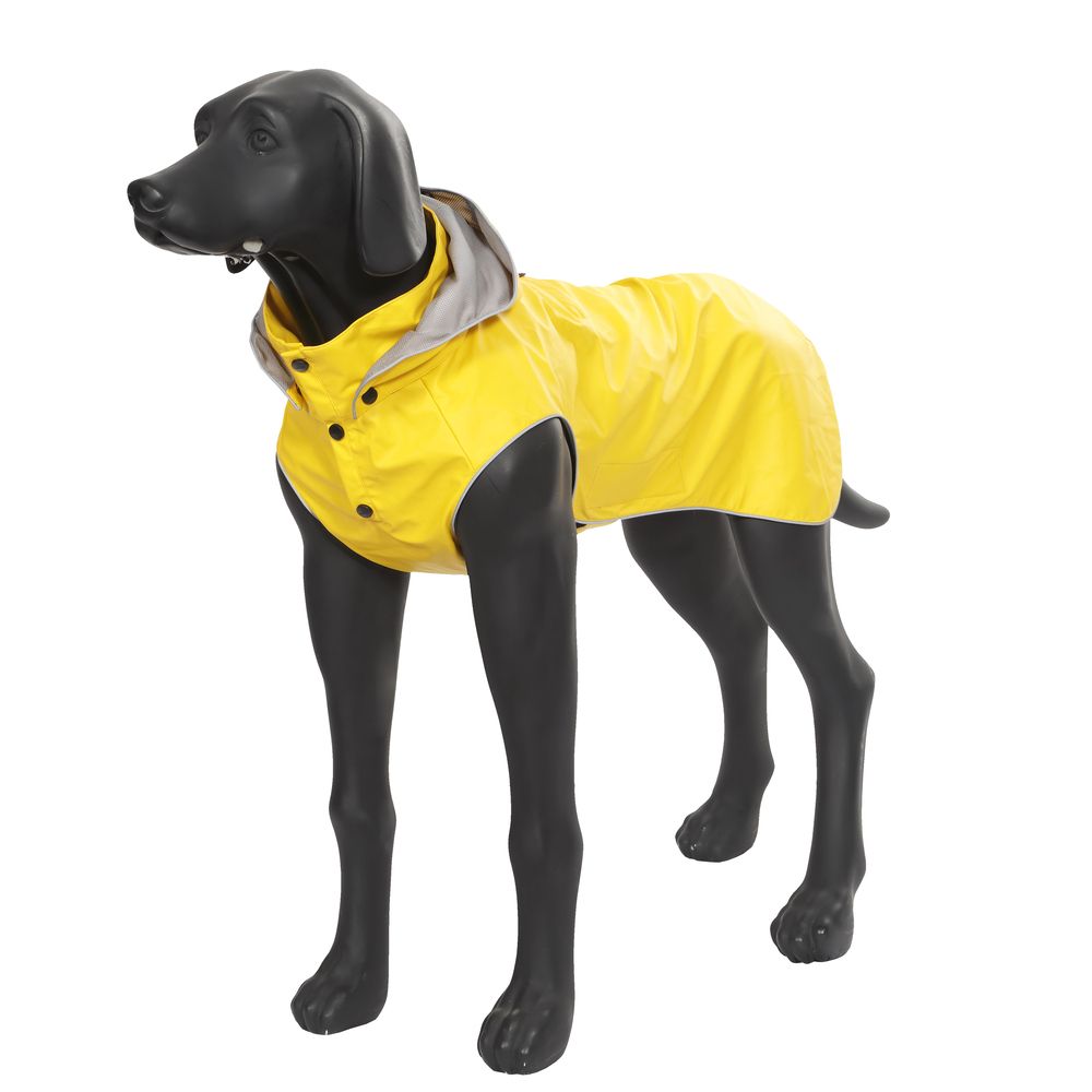 дождевик для собак rukka 55см камуфляж коралл жёлтый Дождевик для собак RUKKA STREAM размер 55см XXL Желтый