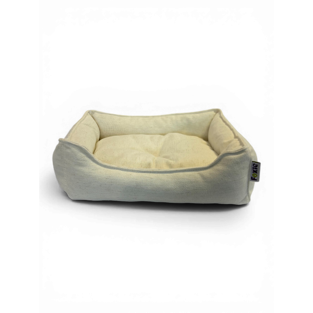 Лежак для животных Foxie Oasis лён 58х48см белое золото