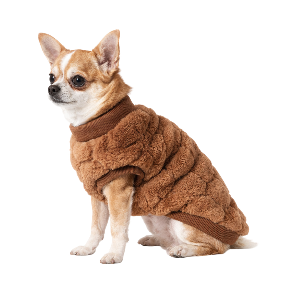 Свитер для собак Foxie Modern classic коричневый р. XS (длина спины 25см, обхват груди 28-32см)