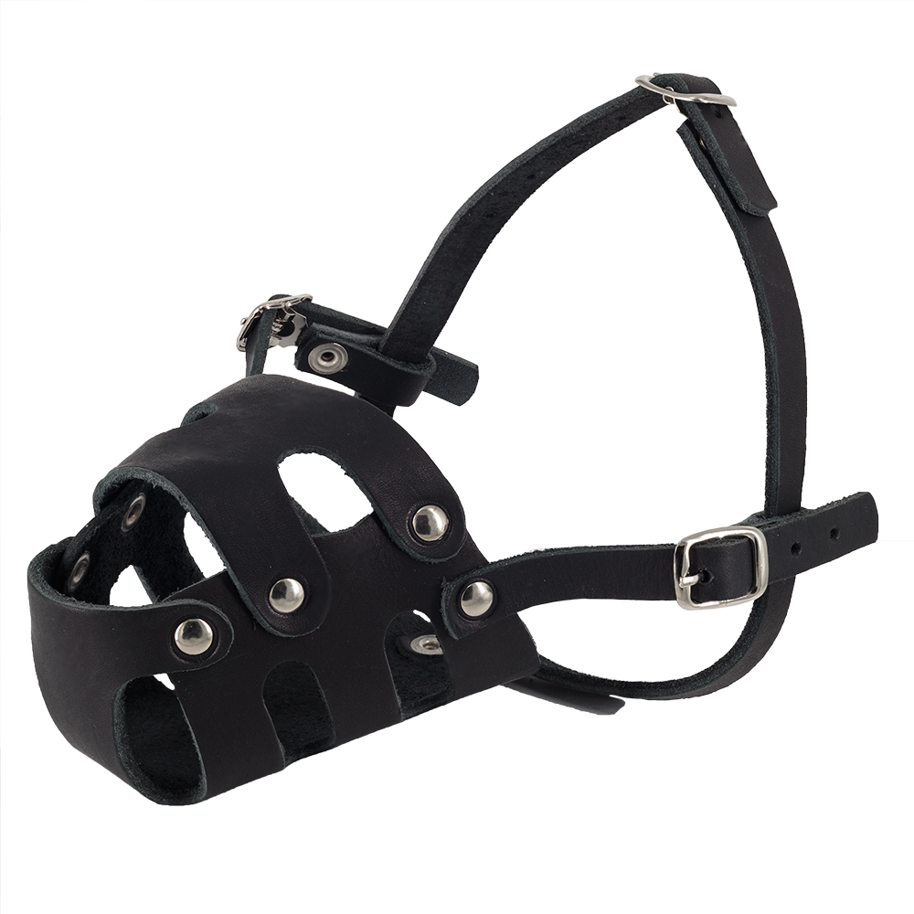 Намордник для собак КАСКАД кожаный цельнокроеный 4 обхват шеи 36-60см 1121₽