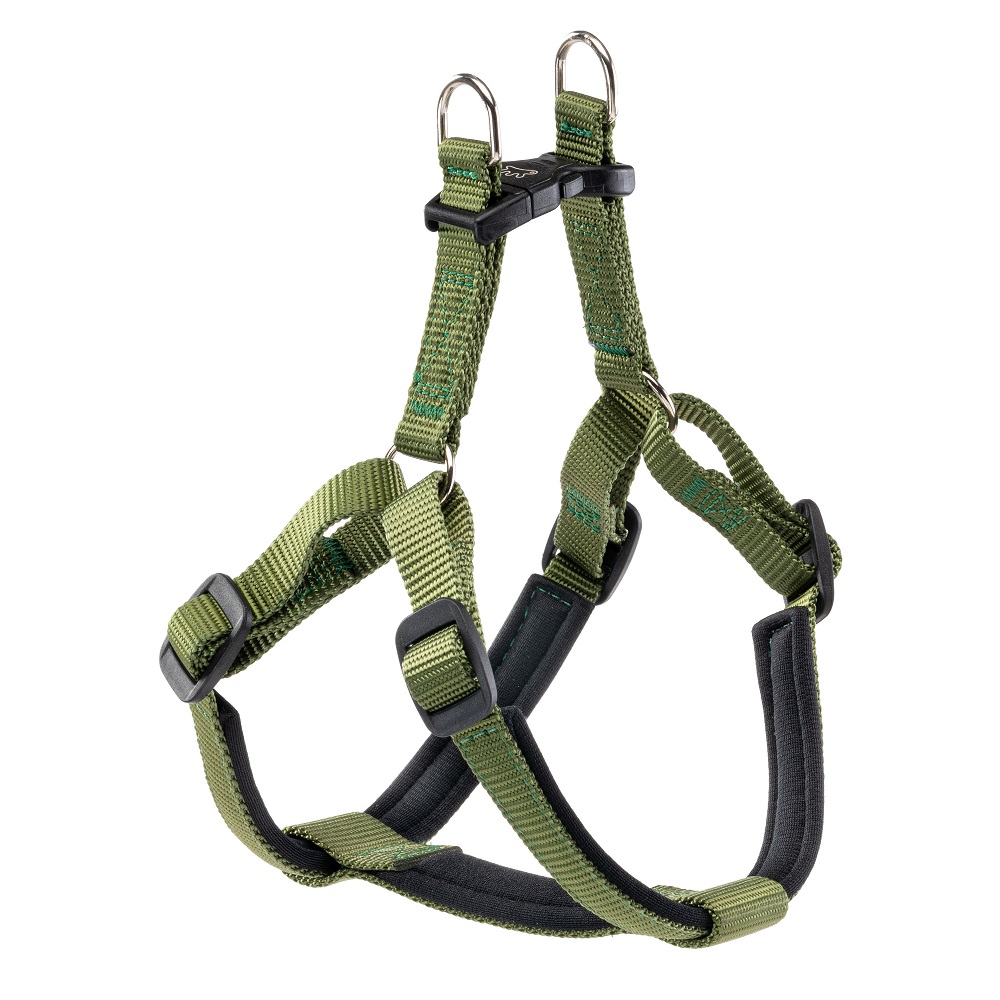 Шлейка для собак FERPLAST Daytona M с мягкой подкладкой тёмно-зелёная 1668₽