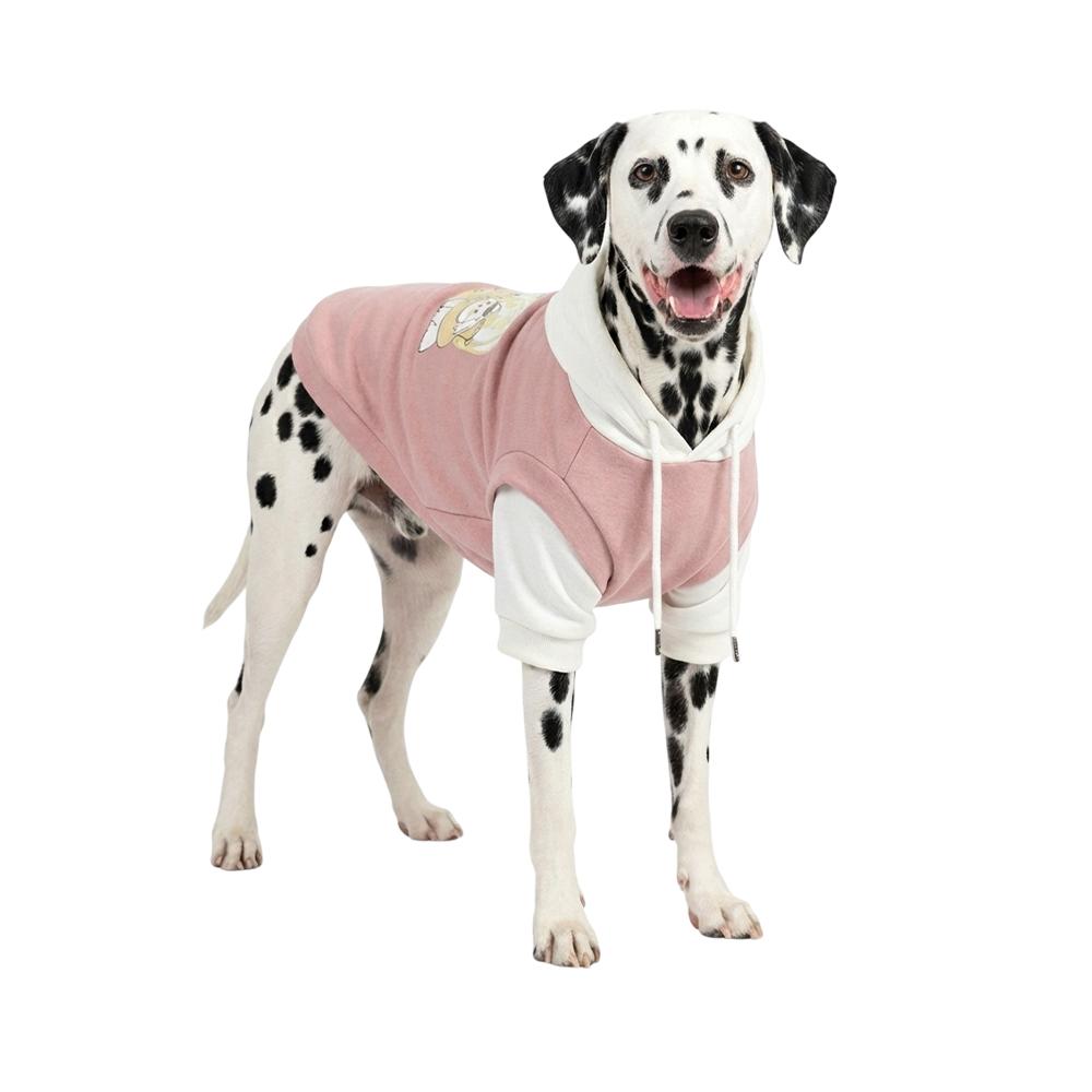 Толстовка для собак Foxie Cute Puppy XL (дл.спины 45см, обх.груди 58-62см, обх.шеи 44см) розовая фото