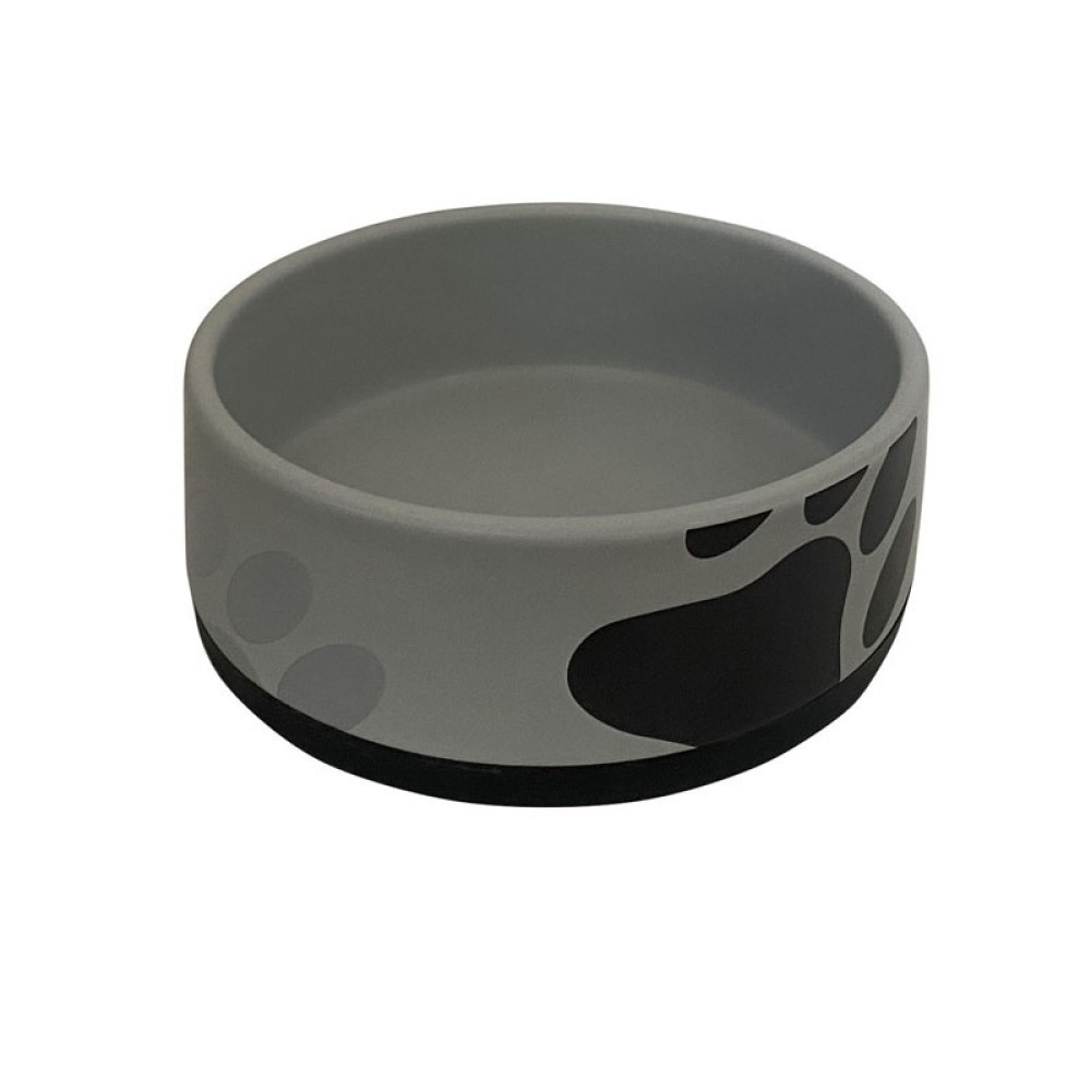 Миска для животных Foxie Paws серая керамическая 12,5х12,5х5,5см 330мл