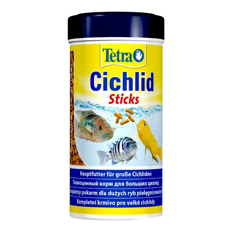 Корм для рыб TETRA Cichlid Sticks для всех видов цихлид в палочках 250мл корм для рыб tetra cichlid xl sticks для всех видов цихлид палочки 1000мл