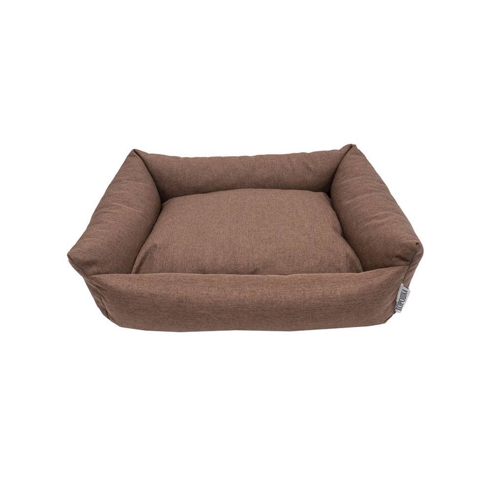 Лежак для животных ХОРОШКА 52x41х10см коричневый