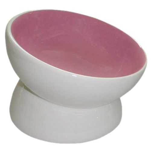 цена Миска для животных Foxie Dog Bowl розовая керамическая 13х13х11см 170мл
