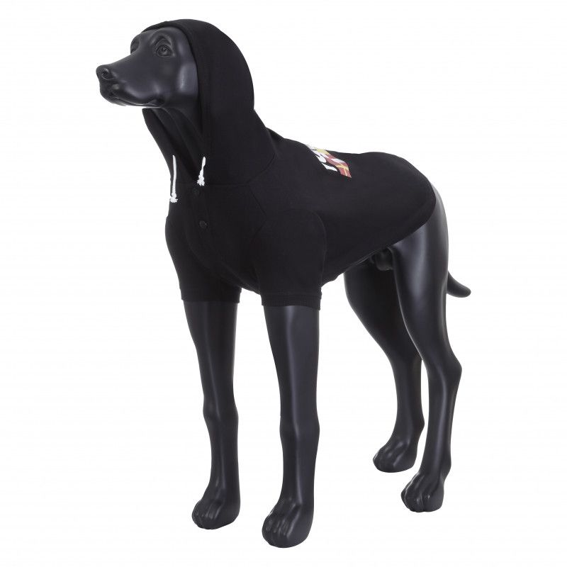 Толстовка для собак RUKKA Sierra college размер 38см L черная толстовка для собак rukka thrill technical sweater фиолетовая размер l 42 5см