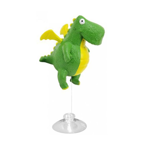 Декор для аквариумов PRIME Зеленый дракончик (игрушка-поплавок) 8х6,5х8,5см декор для аквариумов prime череп динозавра 8 5х6х6см