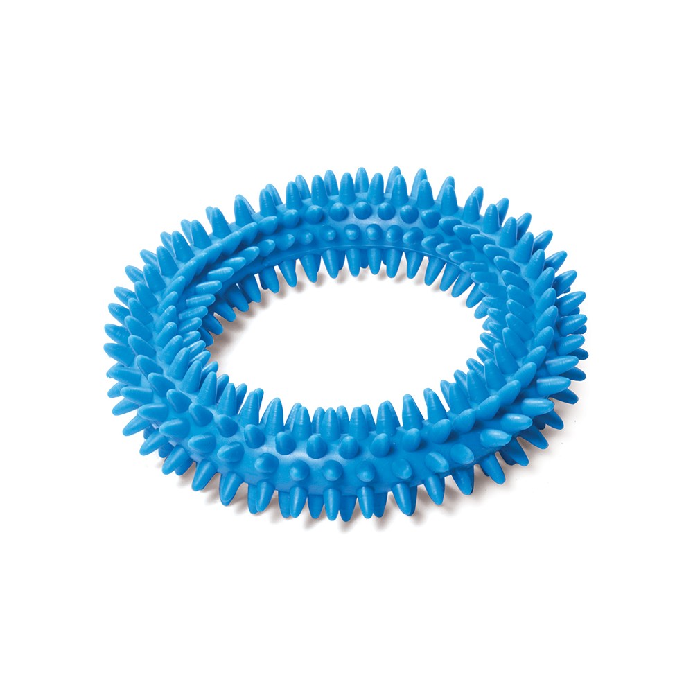 Игрушка для собак TRIOL Кольцо с шипами, цельнолитая резина 115мм