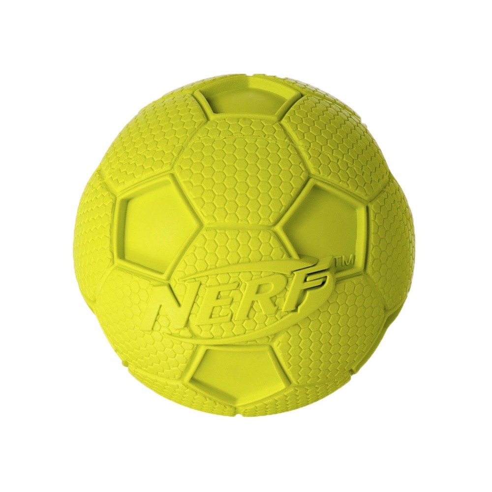 цена Игрушка для собак NERF Мяч футбольный пищащий 6см