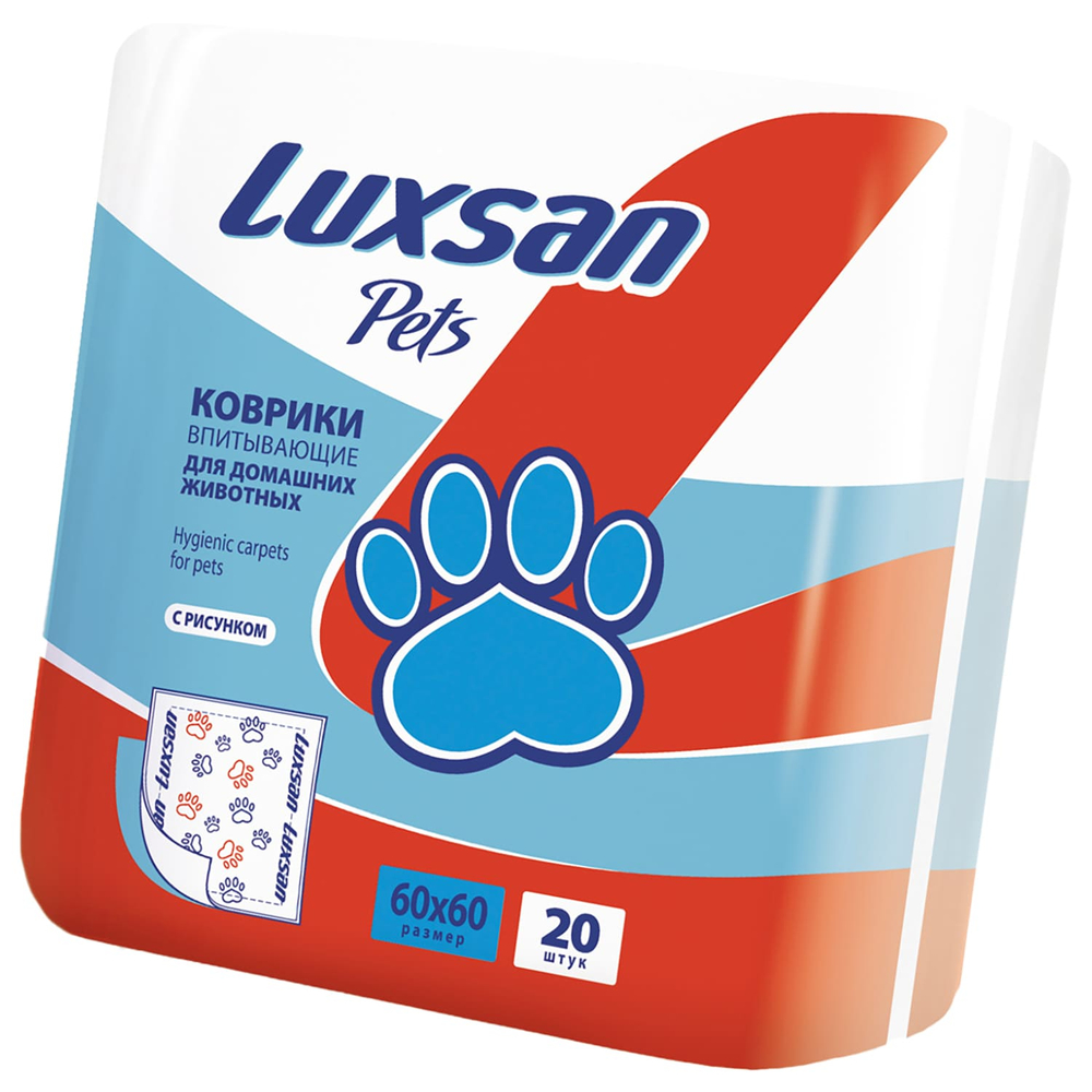 Коврик для кошек и собак Luxsan Premium с рисунком 6060см 20шт 1079₽