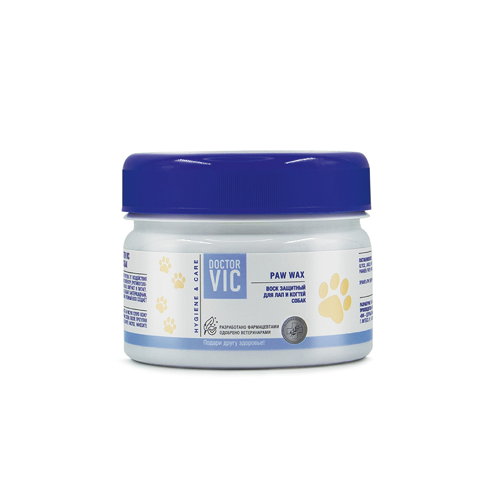 Воск DOCTOR VIC защитный для лап и когтей для собак банка 80мл 604₽