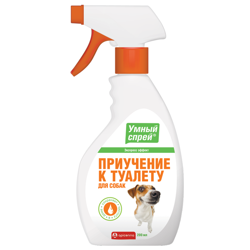 Умный спрей для собак Apicenna Приучение к туалету 200мл