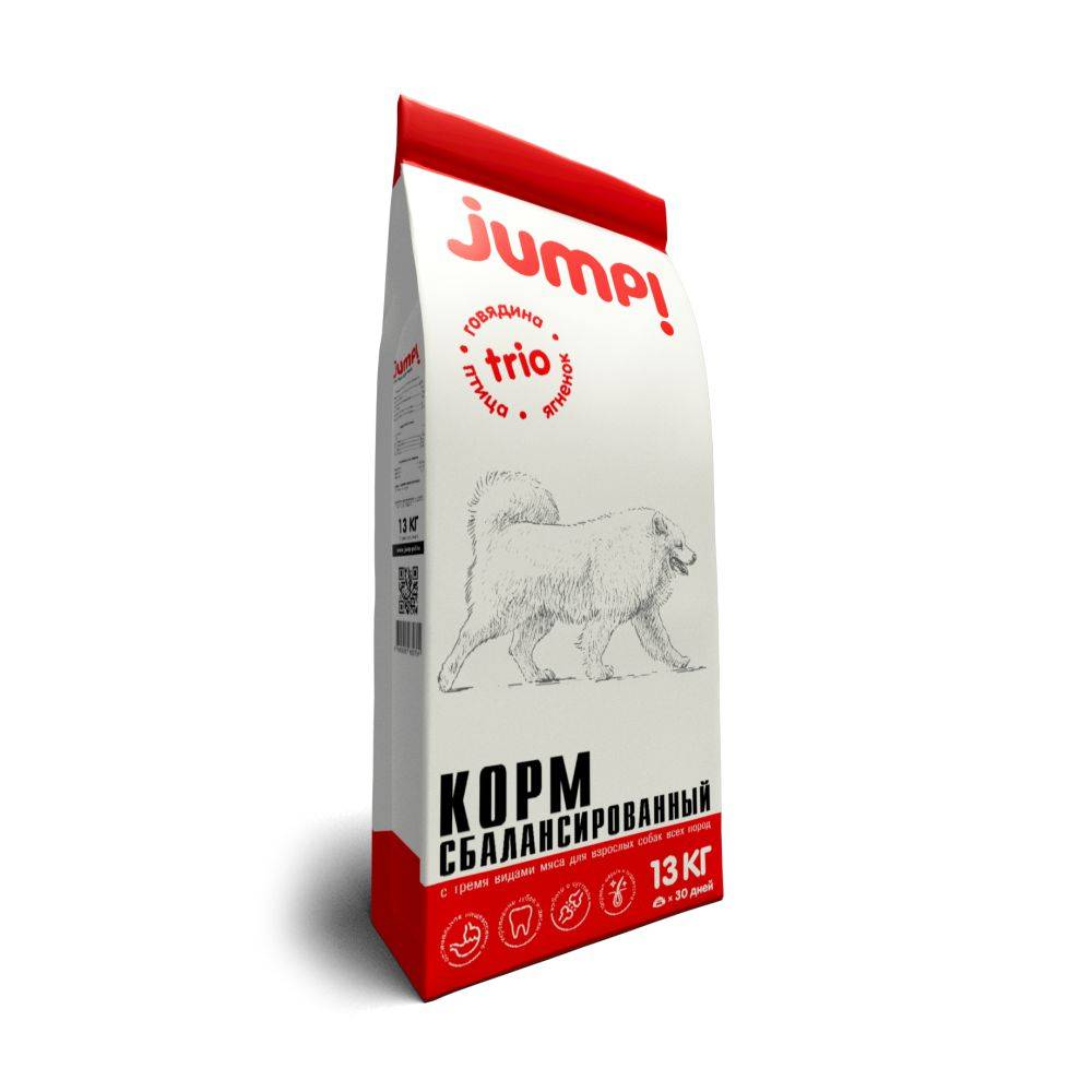 Корм для собак GRAND PRIX Jump Trio сух. 13кг