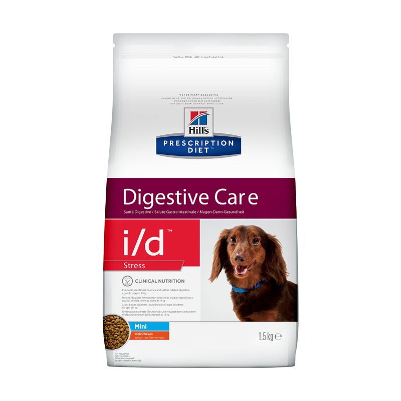 Корм для собак Hill's Prescription Diet Canine I/D для мелких пород, лечение ЖКТ + стресс сух. 1,5кг