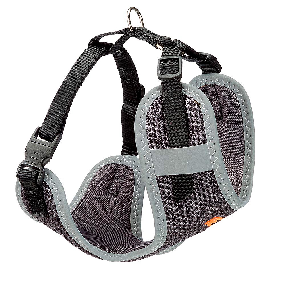 Шлейка для собак FERPLAST Nikita XS из дышащего нейлона чёрная A 19-26 см B 28-40 см 10 мм 1592₽