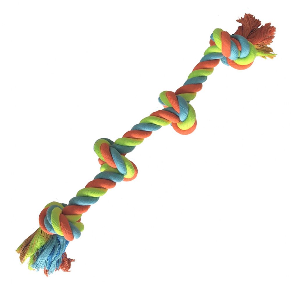 Игрушка для собак CHOMPER Канат с узлами 24 в ассортименте игрушка 1 грейфер веревка для собак с двумя узлами 37см