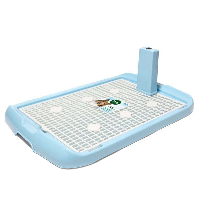 Туалет TRIOL PL001 для собак со столбиком, голубой, 700х470х40мм