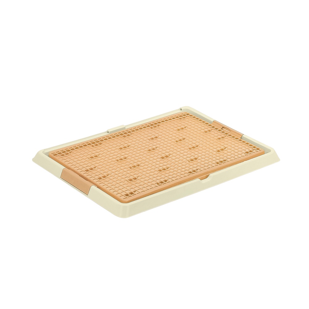 Туалет для собак ZOO ONE Мини с сеткой 47х34х25см бежевый 1531₽