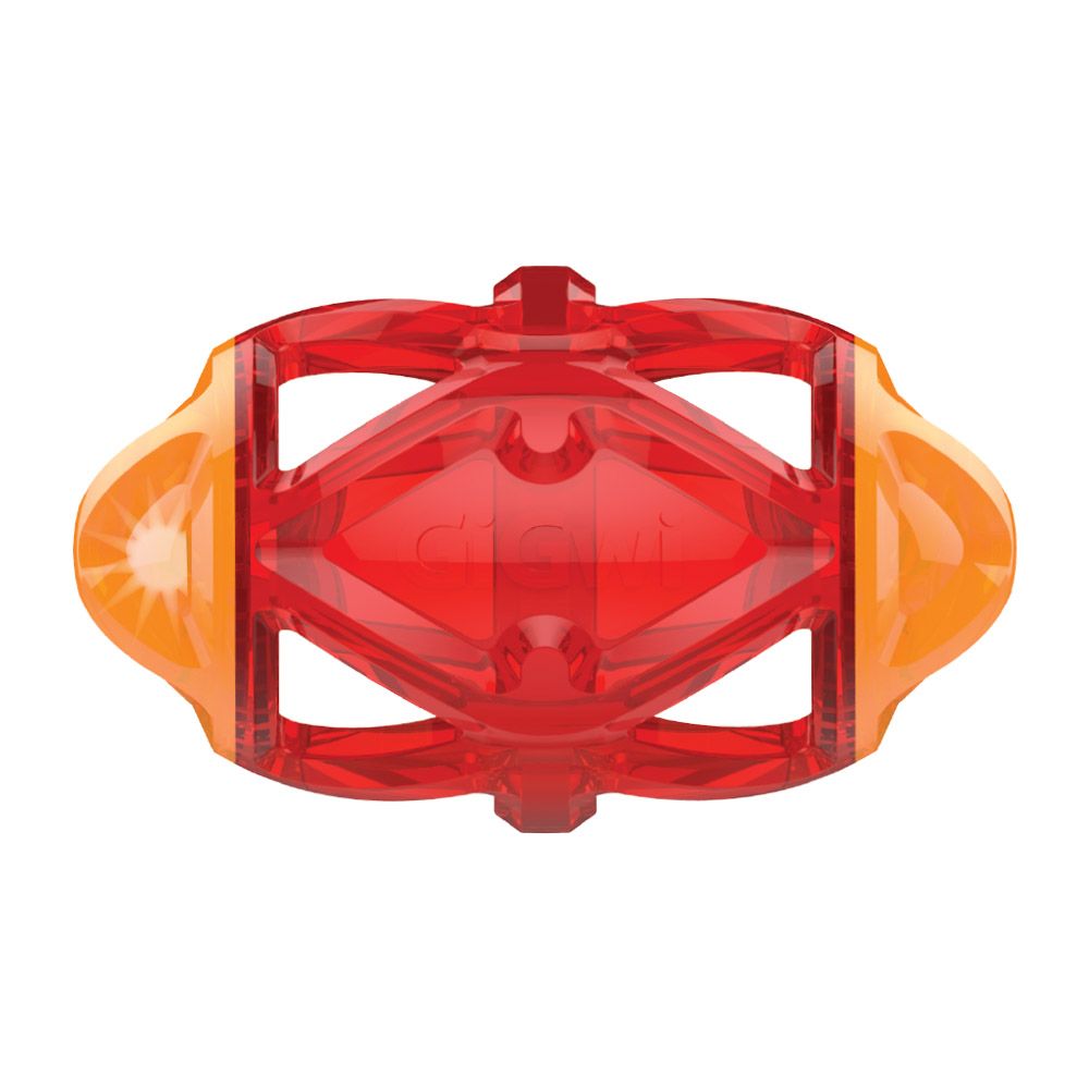Игрушка для собак GIGWI Edge Flash Регби-мяч светящийся 15см игрушка для собак nerf мяч для регби светящийся 13 5 см